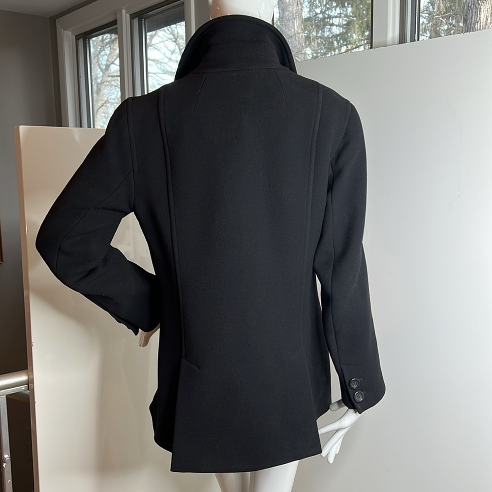 J. Crew Sz M Women’s Wool Structured Pea Jacket Coat - Picture 5 of 10
